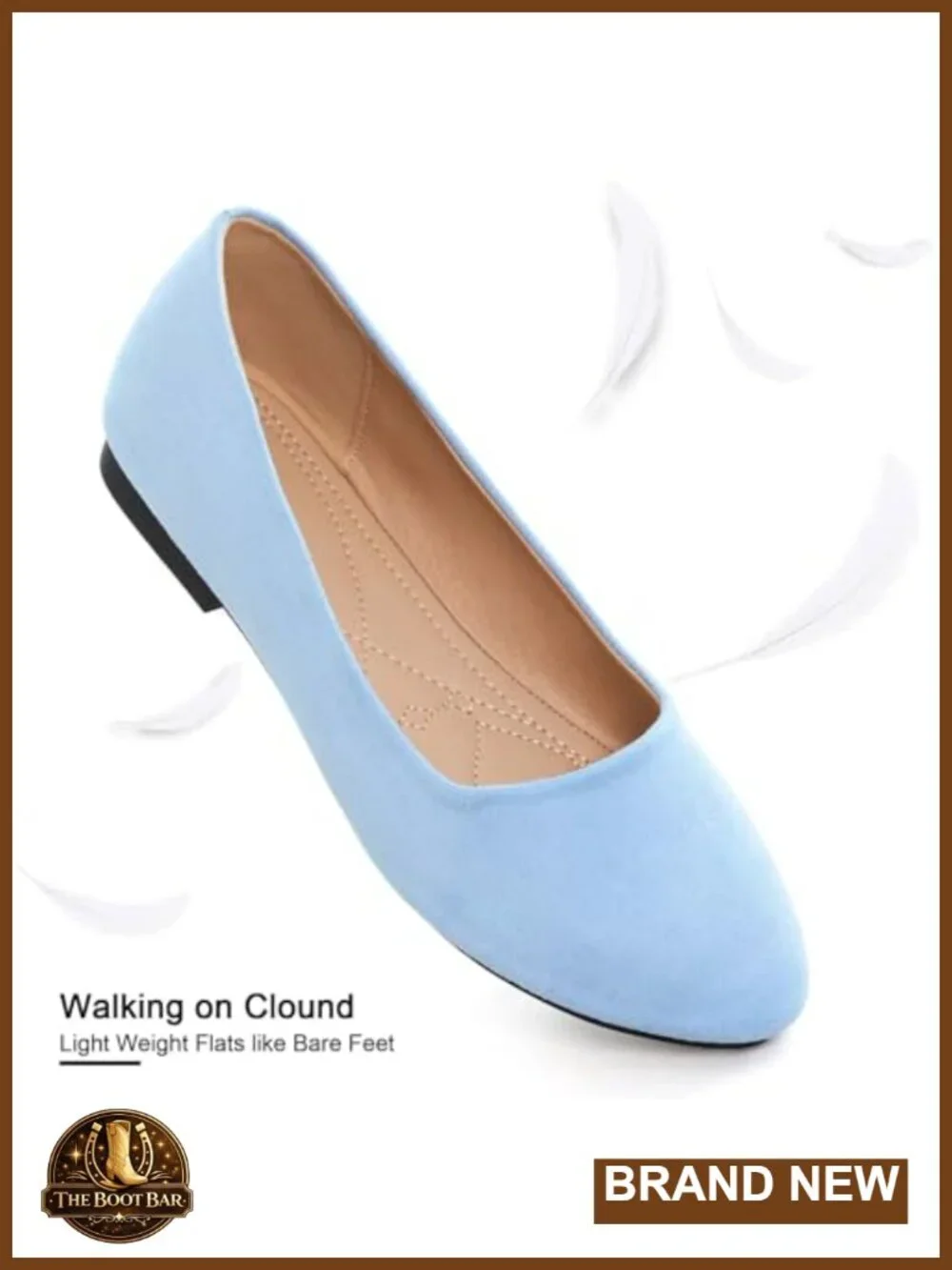 Dressy Ballet Flats Slip-On Loafers Comfort Fit Work Shoes Soft Suede